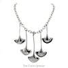 Robert Lee Morris Multi Stingray Sterling Silver Necklace with Toggle Clasp - Thumbnail 1