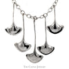 Robert Lee Morris Multi Stingray Sterling Silver Necklace with Toggle Clasp - Thumbnail 2