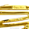 Tiffany & Co "Paloma Picasso" Zig Zag Pin with Diamond Accents in 18k Yellow Gold - Thumbnail 3