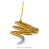 Tiffany & Co "Paloma Picasso" Zig Zag Pin with Diamond Accents in 18k Yellow Gold - Thumbnail 2
