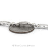 Baguette Diamond 1/2cttw Diamond Tennis Bracelet with Ball Design Accent Links - Thumbnail 4