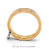 Designer Escada Flat Edge Ring & Matching Earrings with Platinum Diamond Heart Dangle in 18k Rose Gold - Thumbnail 5