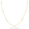 18 inch 1/4cttw Diamond By The Yard Necklace in 14k Yellow Gold