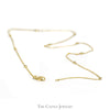 18 inch 1/4cttw Diamond By The Yard Necklace in 14k Yellow Gold - Thumbnail 3