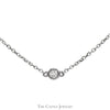 18 inch 1/2cttw Diamond By The Yard Necklace in 14k White Gold - Thumbnail 2