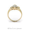 .75CTTW Round Diamond Cluster Ring in "V" Shaped Design in 14KT Yellow Gold - Thumbnail 2