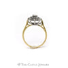 1/2cttw Diamond Cluster Snowflake Ring in 18k Yellow Gold - Thumbnail 2