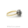 1/2cttw Diamond Cluster Snowflake Ring in 18k Yellow Gold - Thumbnail 3
