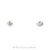 3/4cttw Round Brilliant Cut Diamond Stud Earrings in 14k White Gold - Thumbnail 1