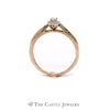 Crown Collection .33CTTW Bridal Set in 10KT Rose Gold - Thumbnail 2