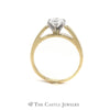 Round Brilliant Cut .63ct Diamond Solitaire Engagement Ring - Thumbnail 2