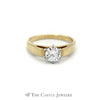 Round Brilliant Cut .63ct Diamond Solitaire Engagement Ring - Thumbnail 1