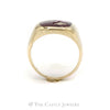 Men's Square & Compass Masonic Ring with Diamond Accent in 10k Yellow Gold - Thumbnail 2