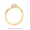 .40ct Round Diamond Solitaire in 14k Yellow Gold Open Eye Shape - Thumbnail 2