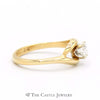 .40ct Round Diamond Solitaire in 14k Yellow Gold Open Eye Shape - Thumbnail 3