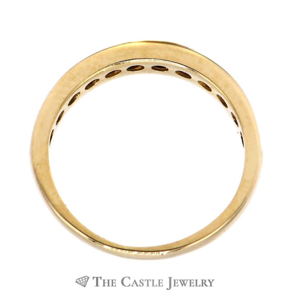 1/2cttw Channel Set Diamond Wedding Band in 14K Yellow Gold