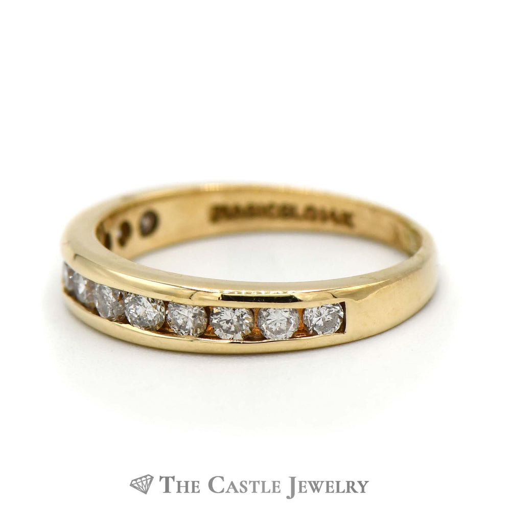 1/2cttw Channel Set Diamond Wedding Band in 14K Yellow Gold