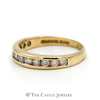 1/2cttw Channel Set Diamond Wedding Band in 14K Yellow Gold - Thumbnail 3