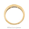 Alternating Princess Cut & Baguette Diamond Band in 14K Yellow Gold - Thumbnail 2