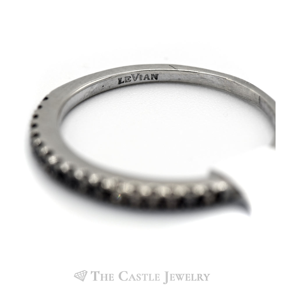 Le Vian Chocolate Diamond Wedding Band in 14KT White Gold