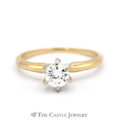 .40ct Round Diamond Solitaire in 14k Yellow Gold