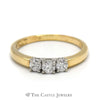1/2cttw Three Stone Round Diamond Ring in 14k Yellow Gold - Thumbnail 1