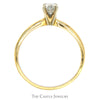 1/2ct Round Diamond Solitaire Engagement Ring in 14k Yellow Gold Tiffany Mounting - Thumbnail 2