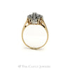 Snowflake Shape Diamond Cluster Ring in 14KT Yellow Gold - Thumbnail 2