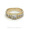 2.05CTTW Men's Diamond Band with Milgrain Sides in 14KT Yellow Gold - Thumbnail 1