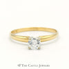 .38ct Round Diamond Solitaire Engagement Ring in 14k Yellow Gold - Thumbnail 1