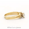 1/2cttw Old European Cut Diamond "V" Shaped Soldered Bridal Set in 14k Yellow Gold - Thumbnail 3
