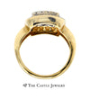 .50cttw Brown and White Round Brilliant Cut Diamond Cluster Ring Set in 14k Gold - Thumbnail 2