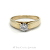 .57 Carat Round Diamond Solitaire Engagement Ring in 14KT Yellow Gold - Thumbnail 1