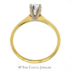 Round Brilliant Cut 1/2ct Diamond Engagement Ring SI1 G/H in 18K Yellow Gold - Thumbnail 2