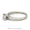Princess Cut Diamond Solitaire .55ct Engagement Ring in 14K White Gold - Thumbnail 3