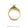.50CTTW Marquise Cut Bypass Bridal Set with Diamond Accents in 14KT Yellow Gold - Thumbnail 2