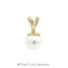 6mm Pearl Pendant in 14k Yellow Gold - Thumbnail 1
