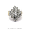 2cttw Star Shaped Diamond Cluster Ring in 14k Yellow Gold - Thumbnail 1