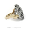 2cttw Star Shaped Diamond Cluster Ring in 14k Yellow Gold - Thumbnail 3