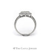 .75cttw Round Diamond Cluster Ring with Diamond Halo & Accents in 14k White Gold - Thumbnail 2