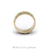 8MM Turtle Shell Patterned Band in 14KT Yellow Gold - Thumbnail 2