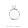 2.01CT Lab Grown Round Diamond Solitaire Engagement Ring in 14KT White Gold - Thumbnail 2