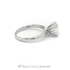 2.01CT Lab Grown Round Diamond Solitaire Engagement Ring in 14KT White Gold - Thumbnail 3