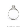 .38CT Old European Cut Diamond Solitaire Engagement Ring in 14KT White Gold - Thumbnail 2
