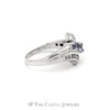 .15CTTW Diamond and Tanzanite Bypass Ring in 14KT White Gold - Thumbnail 3