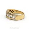 1cttw Channel Set Diamond Band with Diamond Accents in 14k Yellow Gold - Thumbnail 3