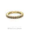 1CTTW Round Brilliant Cut Diamond Eternity Band in 10KT Yellow Gold - Thumbnail 1