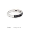 .50CTTW Red and Blue Diamond Wedding Band in 10KT White Gold - Thumbnail 3