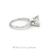 1.50CT Princess Cut Diamond Solitaire Engagement Ring in 14KT White Gold - Thumbnail 3