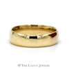 10k Yellow Gold 6mm Polished Wedding Band Size 10 - Thumbnail 1